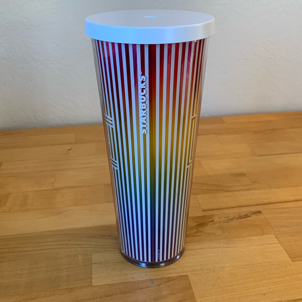 Starbucks 2019 Love Rainbow Iridescent 24 Oz Cold Cup/Tumbler